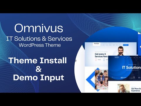 Omnivus - IT Solutions & Services WordPress Theme | Theme Install & Demo Input | TechBird