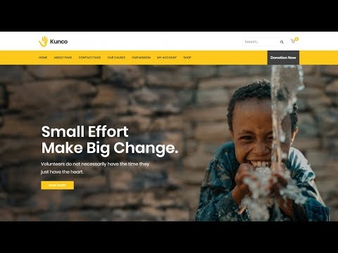 How to Make a Charity and a Fundraising Website for Organisations & NGOs with WordPress Kunco Theme