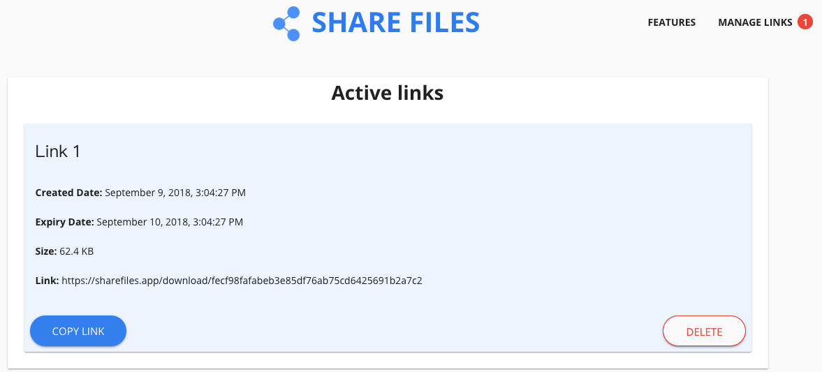 ShareFiles 管理檔案，提早刪除已上傳的檔案