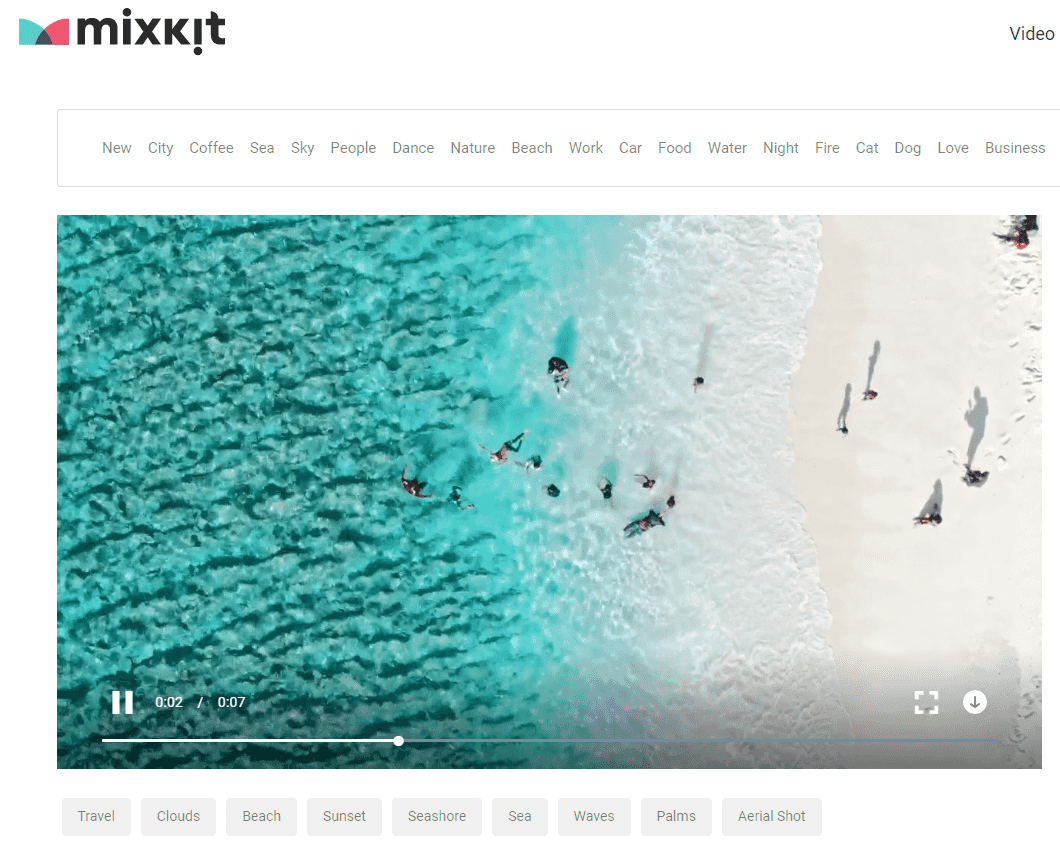 Mixkit - 預覽素材影片