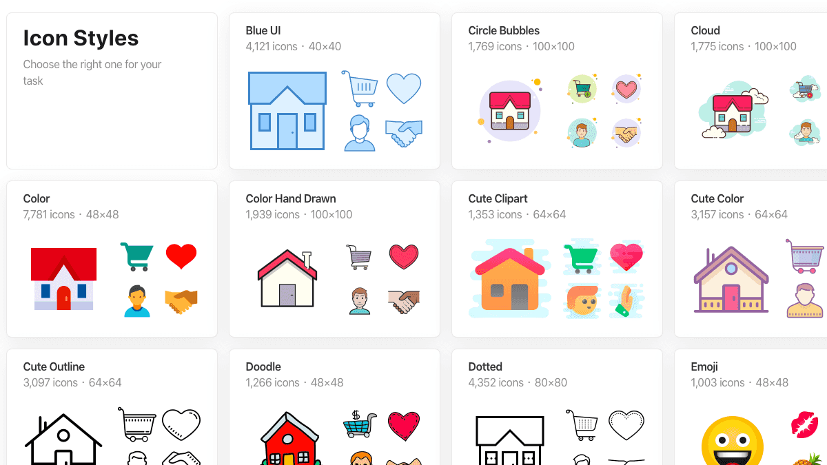 Icons8 - 不同風格的 icons 圖標