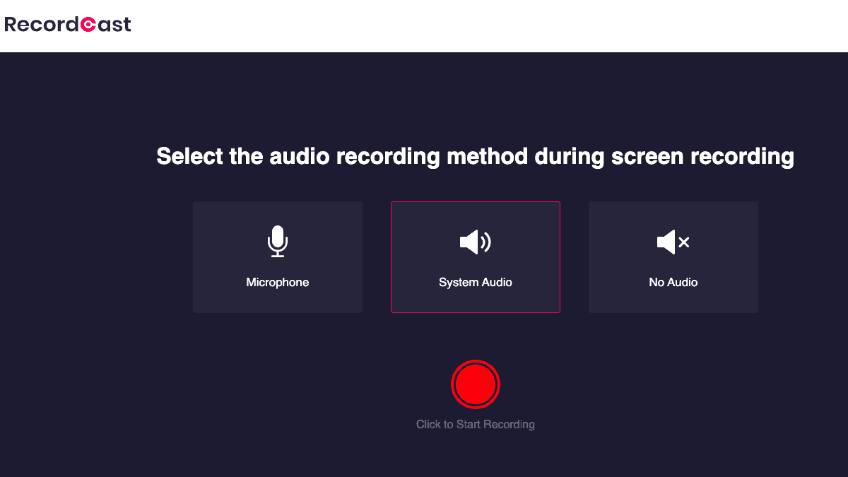 選擇聲音的錄製方式