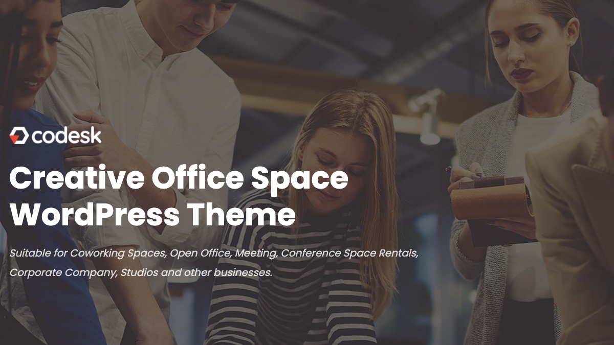 【WordPress 付費主題免費下載】Codesk - Creative Office Space WordPress Theme