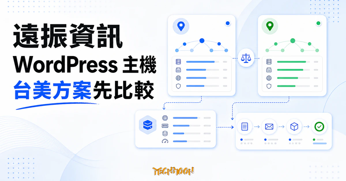 遠振 WordPress 主機評價與台美方案比較 1 遠振 WordPress 主機評價:比較台灣與美國方案