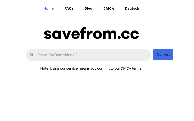 SaveFrom YouTube 影片下載工具