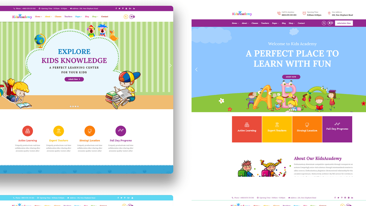 【WordPress 付費主題免費下載】KidsAcademy - Kids, Kindergarten & Preschool WordPress Theme