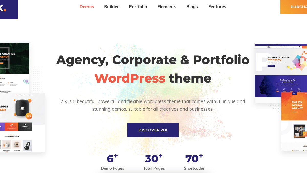 【WordPress 付費主題免費下載】Zix - Digital Agency & MultiPurpose WordPress Theme