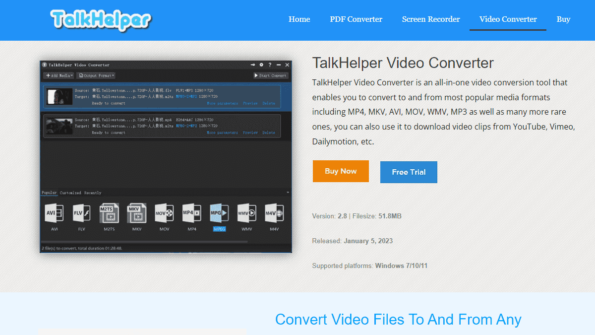 Talkhelper Video Converter 影片轉檔工具