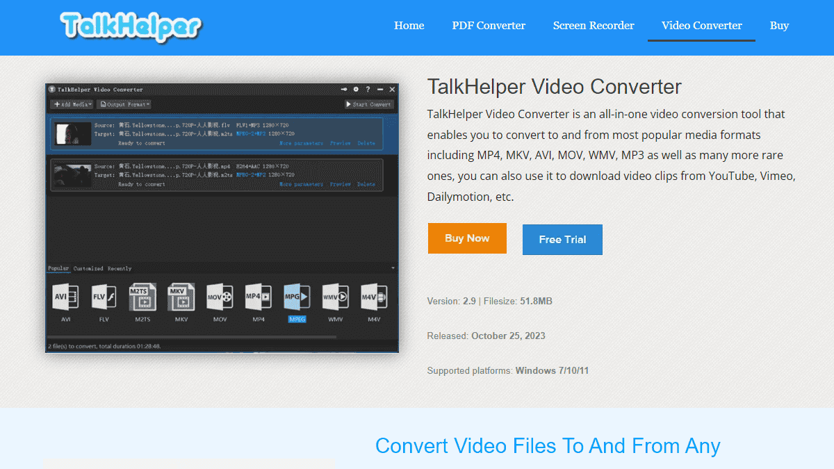 Talkhelper Video Converter