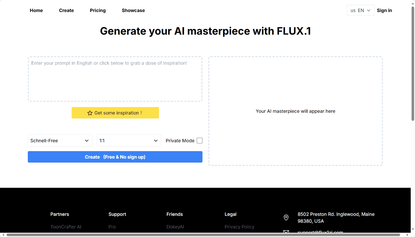 FLUX.1 文生圖頁面