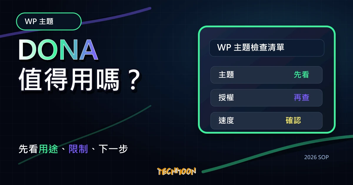 【WordPress 付費主題免費下載】DONA - Creative Multi-Purpose Parallax WordPress Theme，TechMoon 2026 新版 SOP 精選圖片