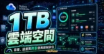 Dubox - 百度網盤國際版，1 TB 超大容量不限速上下載僅開放中國地區以外的使用者註冊使用的 TechMoon 精選圖片，呈現1TB 雲端空間、主題介面與重點資訊。