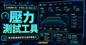 Loader.io - 免費線上壓力測試工具，檢測網站主機的負載能力的 TechMoon 精選圖片，呈現壓力測試工具、主題介面與重點資訊。