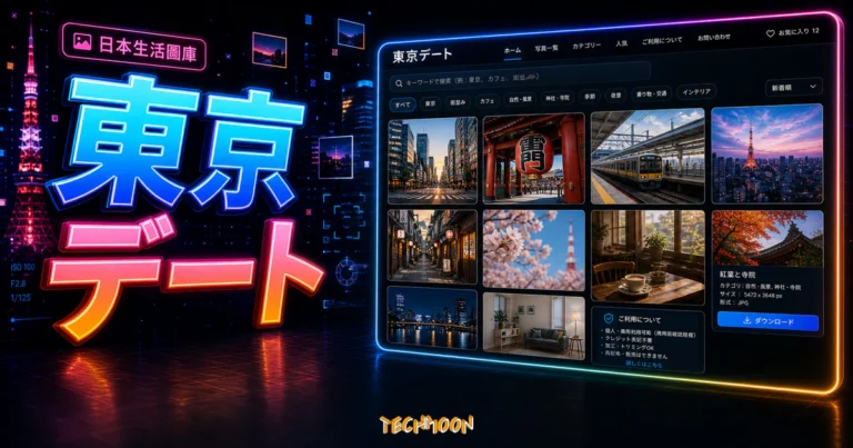 東京デート - 日本線上免費圖庫，提供大量日本生活景點圖片下載，無須附上來源即可用於商業用途中使用的 TechMoon 精選圖片，呈現東京デート主題、相關介面與科技感背景。