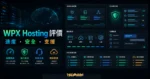 WPX Hosting 主機評價的 TechMoon 精選圖片，呈現速度、支援、WordPress 主機與主機效能儀表板。
