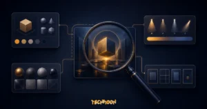TechMoon 精選圖｜awesome-gpt-image-2 結構化提示詞、AI 圖片生成參數卡與 schema 拆解示意