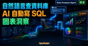 Data-Analysis-Agent 開源 AI 資料分析助手精選圖片，呈現自然語言查資料庫、自動生成 SQL、圖表與業務洞察