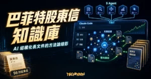 TechMoon 精選圖｜巴菲特股東信知識庫與 Claude Code AI 工作流的精選縮圖