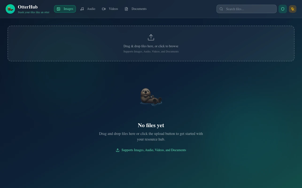 OtterHub 開源 Serverless 私人雲端:用 Cloudflare 加 Telegram 拼出的檔案存儲,能當 Google Drive 嗎 4 OtterHub 官方 demo 站 otterhub-demo.pages.dev 登入後的檔案管理介面