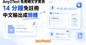 TechMoon 精選圖｜AI 語音轉文字線上工具，音檔與麥克風聲波轉成整齊文字稿
