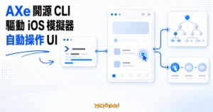 TechMoon 精選圖｜AXe 開源 CLI 透過終端機指令與 UI 操作節點，自動驅動 iOS 模擬器互動流程。