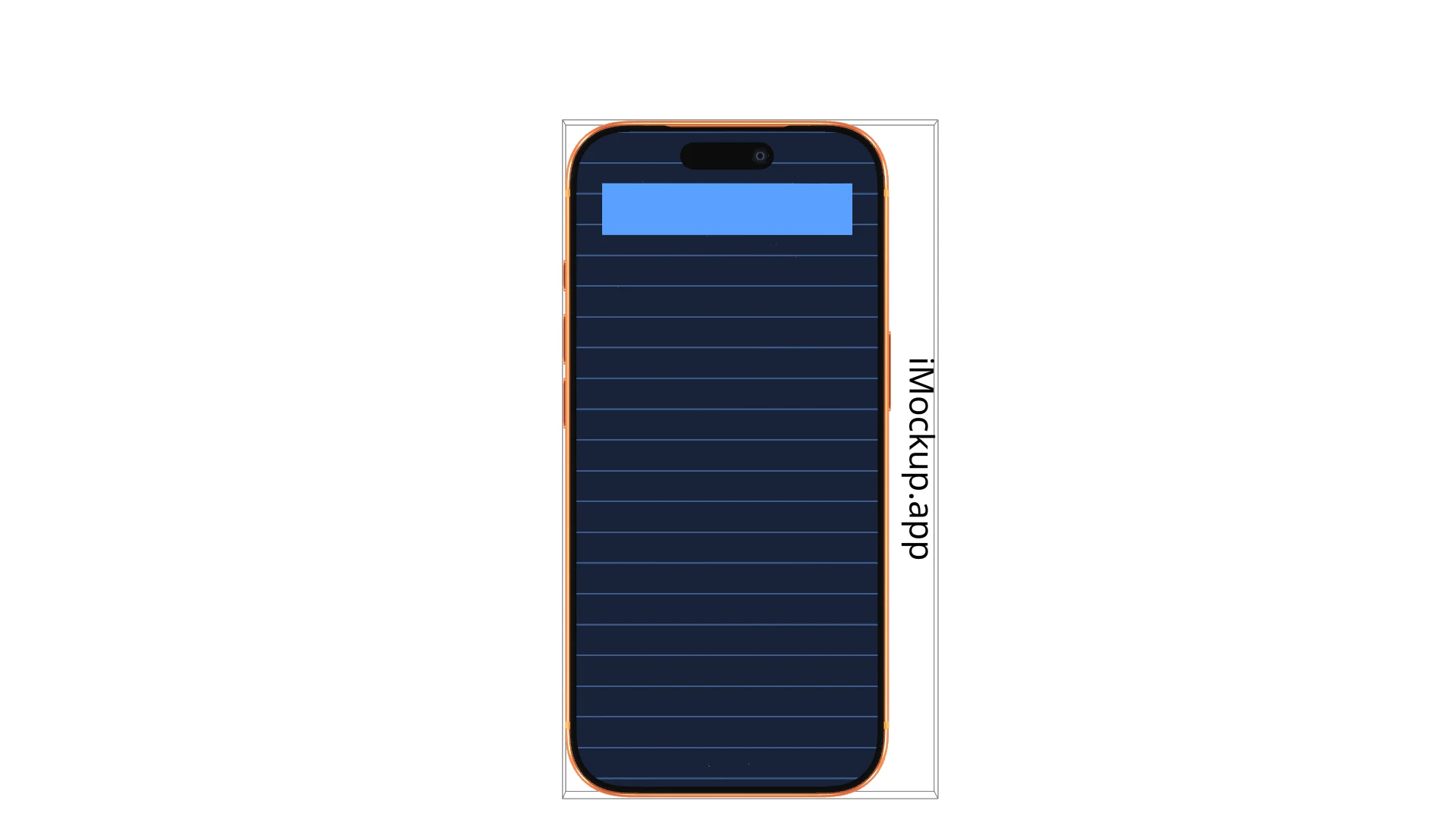 iMockup 免費線上 3D 樣機工具實測:App 截圖直接變手機展示動畫 4 iMockup 免費版匯出的 1920x1080 展示圖,手機右側有直排 iMockup.app 浮水印