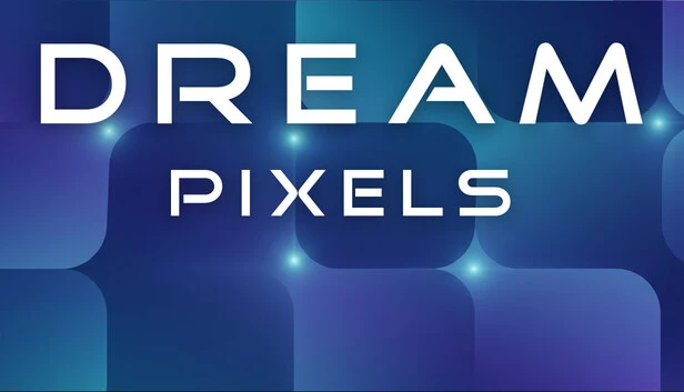 夢囈像素 Dream Pixels 在 Steam 商店頁的官方宣傳主圖，呈現免費動態桌布引擎的品牌主視覺