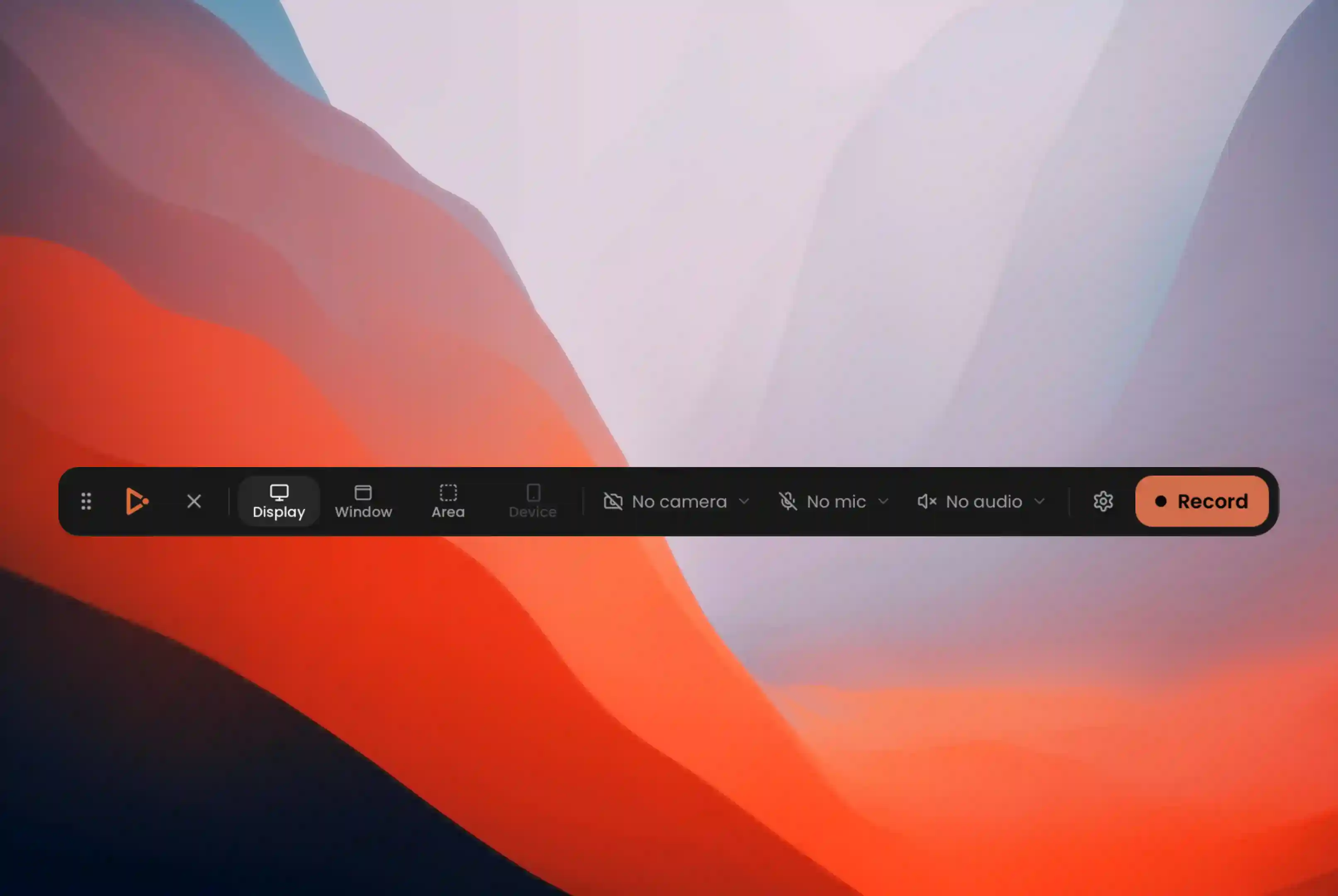 Capptivo:開源螢幕錄製工具,把 Screen Studio 的光標縮放演示帶到 Windows 與 Linux 2 Capptivo 錄製工具列與選單列錄製器介面,顯示錄製中的控制選項