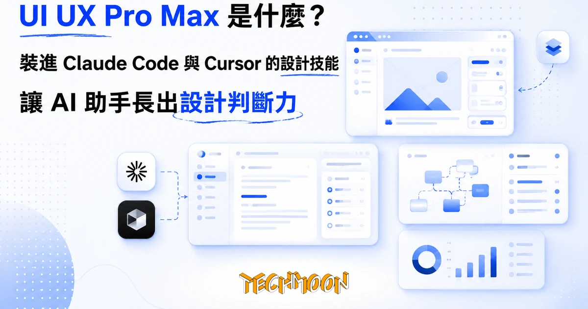 TechMoon 精選圖｜把設計知識庫裝進 Claude Code 與 Cursor 的 AI 介面設計技能