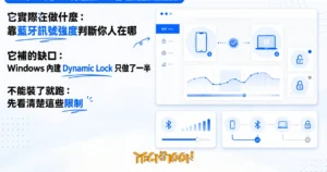 TechMoon 精選圖｜ZuUnlock 讓 iPhone 或 Apple Watch 靠近時自動解鎖 Windows 電腦、離開時自動鎖屏的距離感應工具