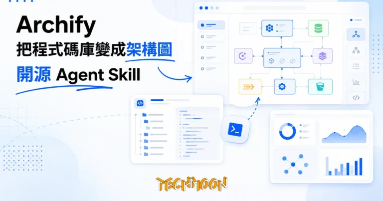 TechMoon 精選圖｜Archify 開源架構圖工具，把程式碼庫編譯成可互動的系統圖