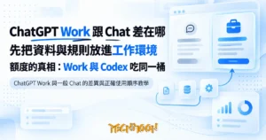 TechMoon 精選圖｜ChatGPT Work 與一般 Chat 的差異與正確使用順序教學
