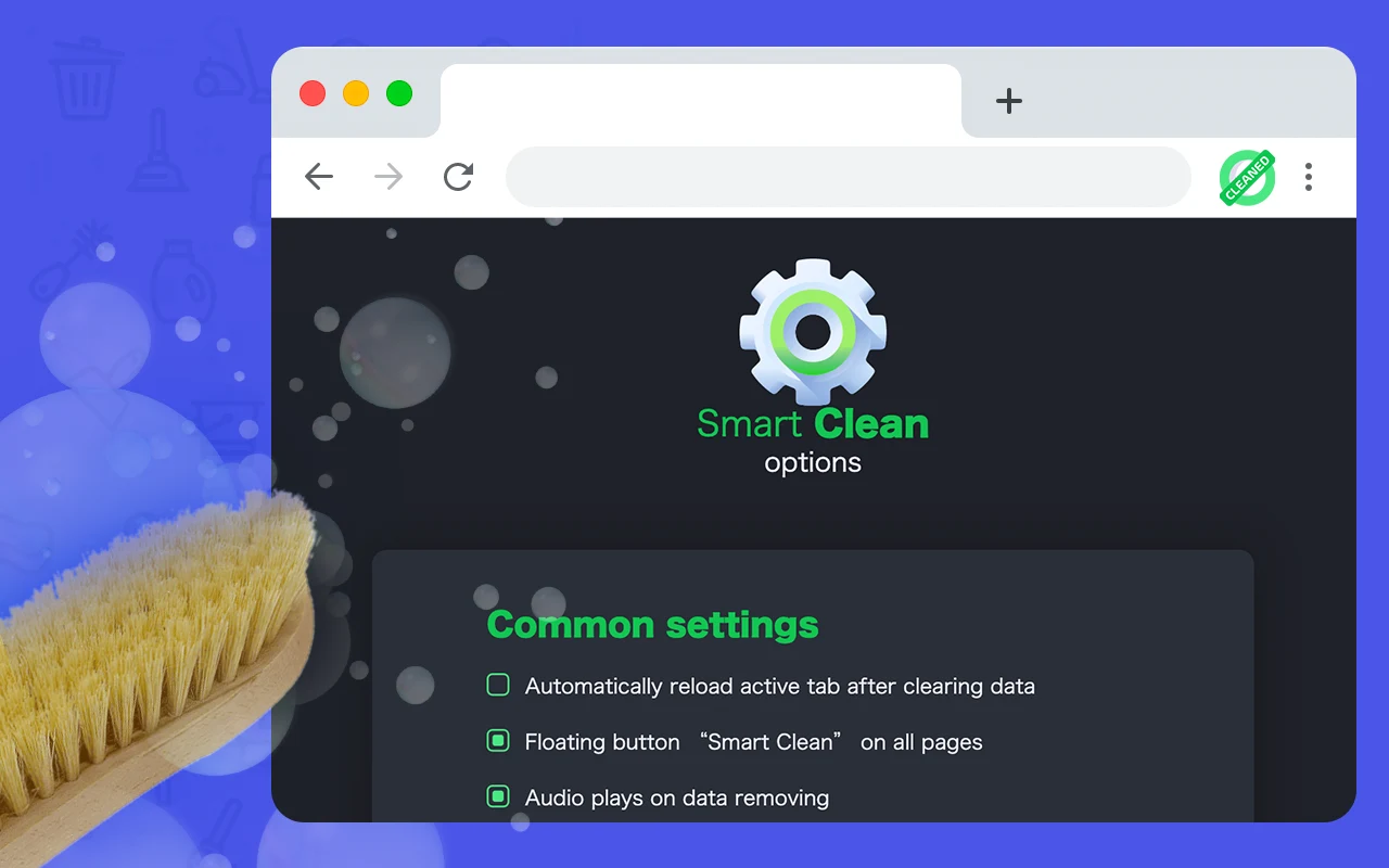 Cleaner Chrome 清理擴充套件,按下清除鍵前先看清會清什麼 3 Cleaner 擴充套件設定頁