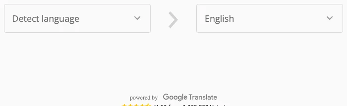 DocTranslator 實測:整份 PDF 免費翻成繁體中文的三個代價 3 DocTranslator 翻譯表單的語言選擇列,來源自動偵測、目標可選繁體中文,下方標示 powered by Google Translate