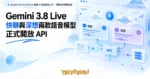TechMoon 精選圖｜Google Gemini 3.8 Live 語音 AI 模型開放 API，快聊與深想雙型號