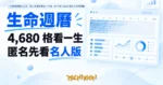TechMoon 精選圖｜生命週曆線上工具，把人生每週畫成一小格，90 年約 4,680 格的人生時間軸