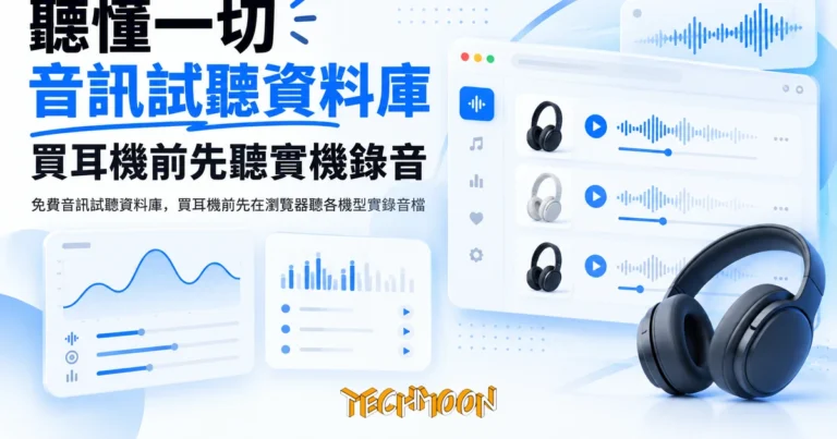 聽懂一切:音訊試聽資料庫,買耳機前先聽到實機錄音 10 TechMoon 精選圖|免費音訊試聽資料庫,買耳機前先在瀏覽器聽各機型實錄音檔