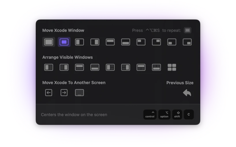 WindowKeys Tiling Panel 平鋪面板點選視窗排列指令