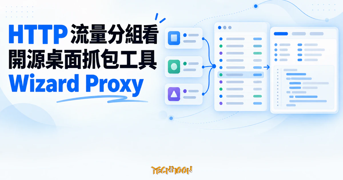 Wizard Proxy 開源抓包工具:把 HTTP 流量按來源應用分組來看 1 Wizard Proxy 開源桌面抓包工具精選圖:三組來源應用流量匯入 HTTP 請求清單,右側顯示回應細節。