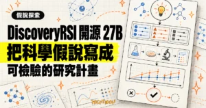 TechMoon 精選圖｜DiscoveryRSI 開源 27B 模型把科學假說整理成可檢驗的研究計畫
