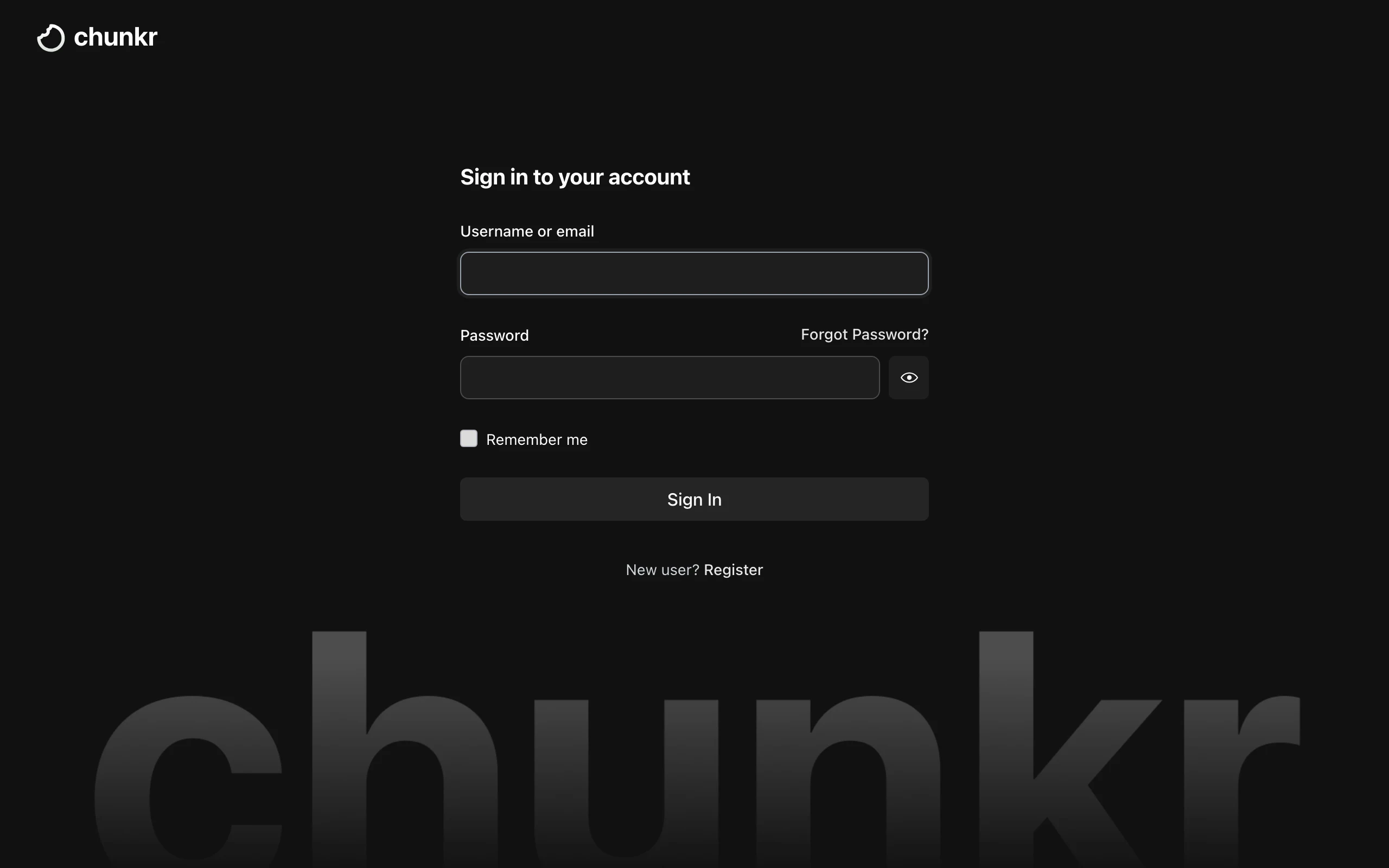 Chunkr:開源文件解析 API,把 PDF 拆成餵 AI 前的乾淨資料 4 Chunkr 帳號登入頁(Keycloak)
