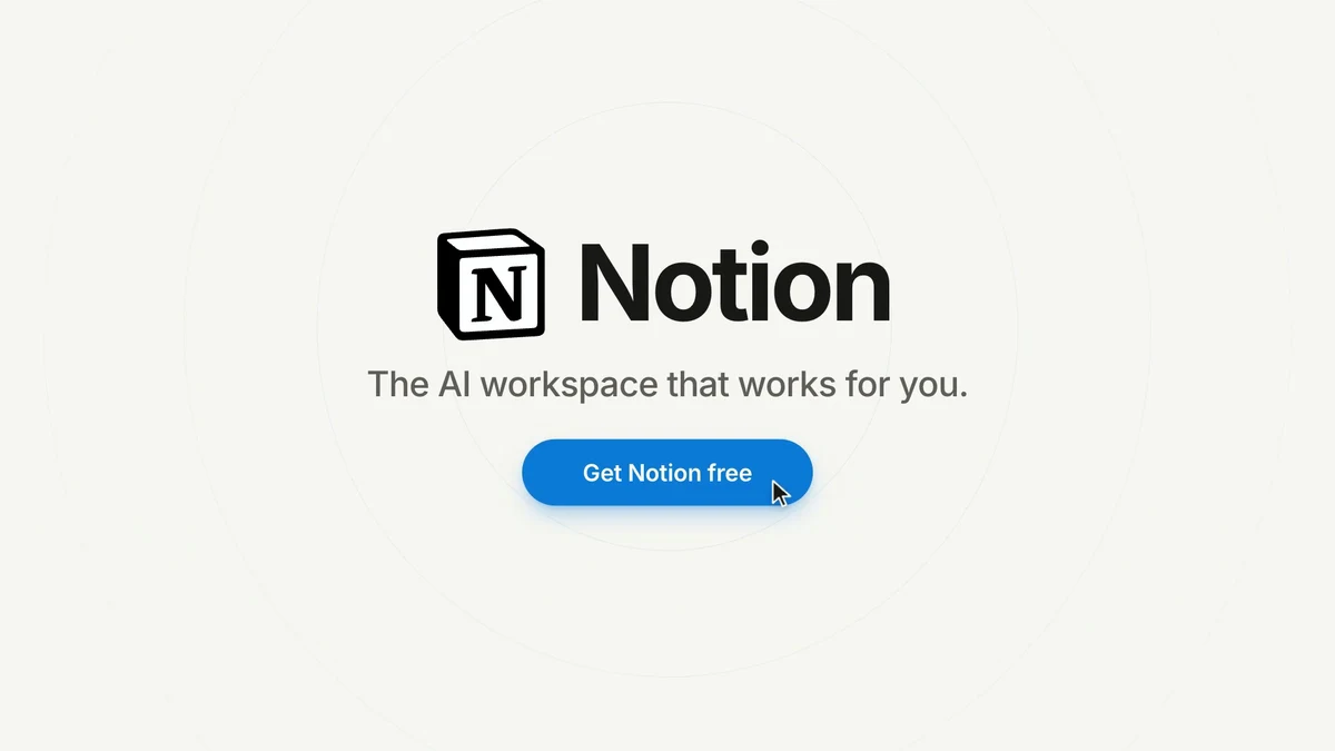 Moritz Kremb 四句 prompt:叫 Opus 5.5 自挑 SaaS 做發表影片 3 影片片尾的 Notion 標誌與 Get Notion free 按鈕
