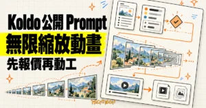 TechMoon 精選圖｜Koldo 公開無限縮放動畫完整 Prompt，以先報價、再動工的 AI 製作需求流程呈現。