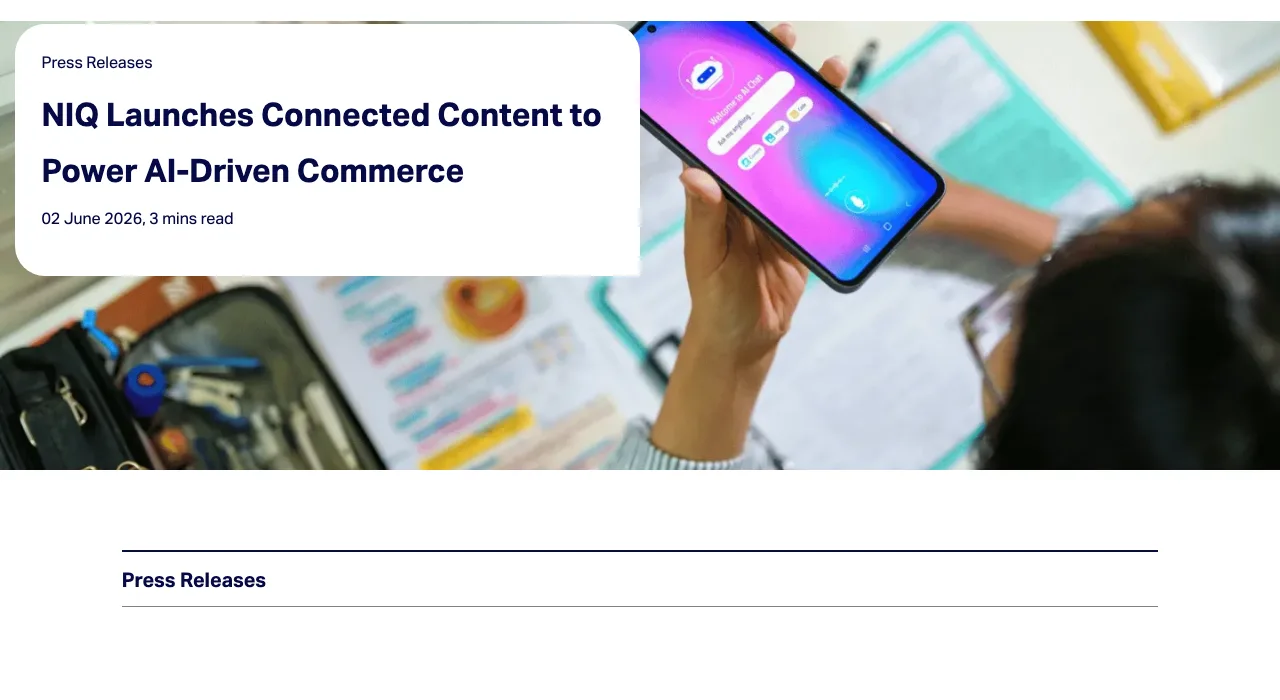 TechMoon：NIQ 於 2026 年 6 月 2 日公告 Product Intelligence 與 Connected Content 上市