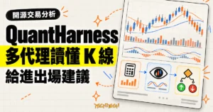 TechMoon 精選圖｜QuantHarness 開源多代理 LLM 交易分析平台，以程式計算技術指標、AI 判讀 K 線及決策代理提出進出場建議。