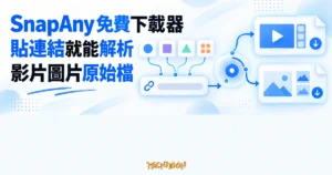 TechMoon 精選圖｜SnapAny 免費線上下載器，貼上連結後解析平台上的影片與圖片原始檔。