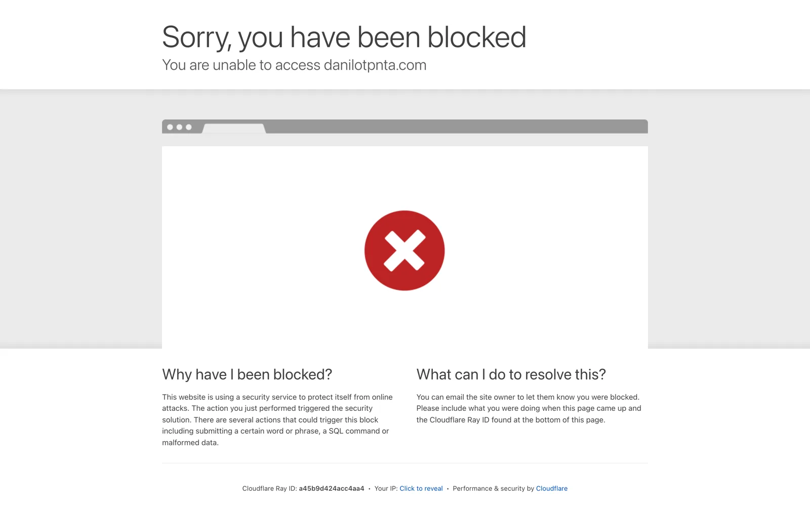 YouTube 逐字稿開源工具 Youtube-Whisper 實測:自己架反而快 3 yt-whisper.danilotpnta.com 的 Cloudflare 封鎖頁,畫面顯示 Sorry you have been blocked 與雲端插圖
